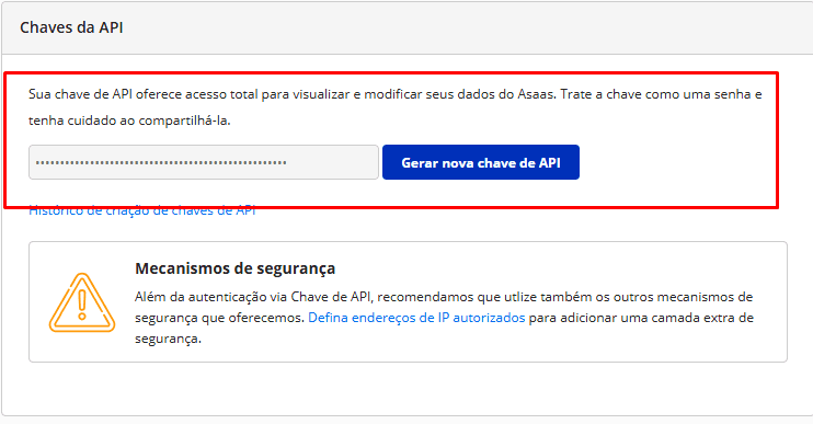 Tutorial token Asaas